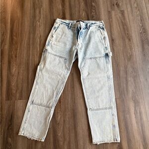 Abercrombie 90s loose light blue jeans 33x30